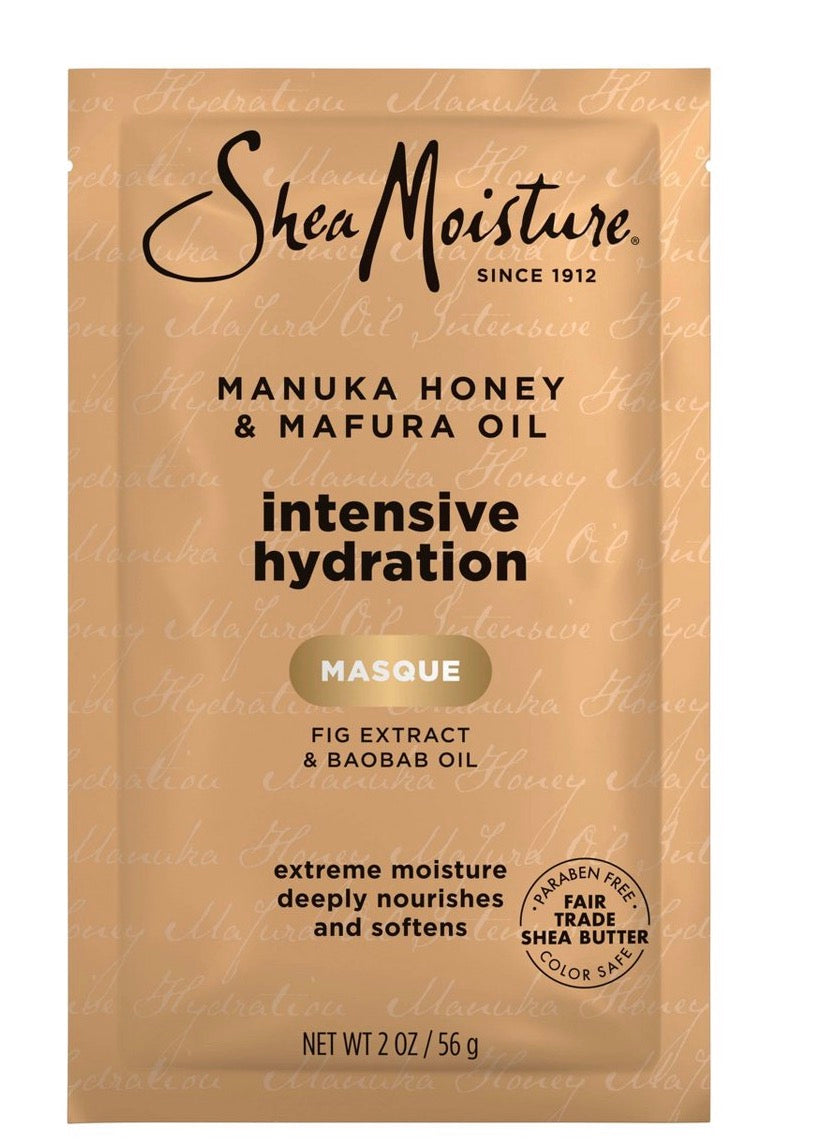 Shea moisture Manuka honey and Sephora oil intense hydration mask 2 ounce