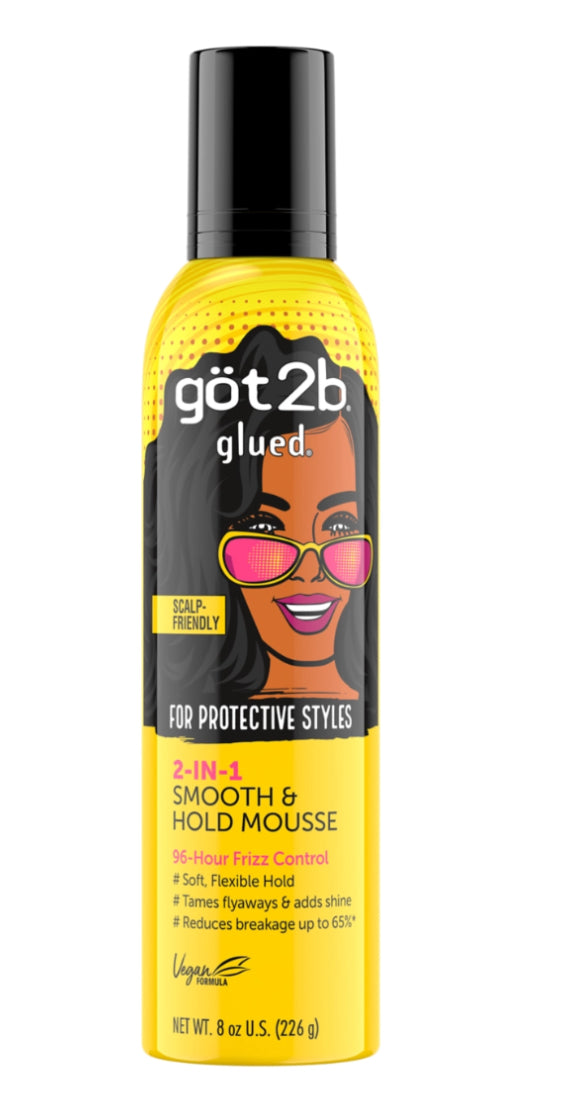 GOT2B 2-IN-1 Glued Smooth & Hold Mousse