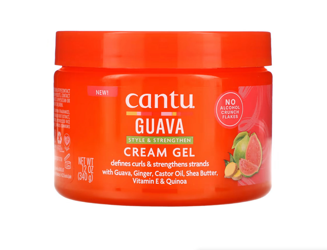 Cantu, Guava Style & Strengthen, Cream Gel, 12 oz