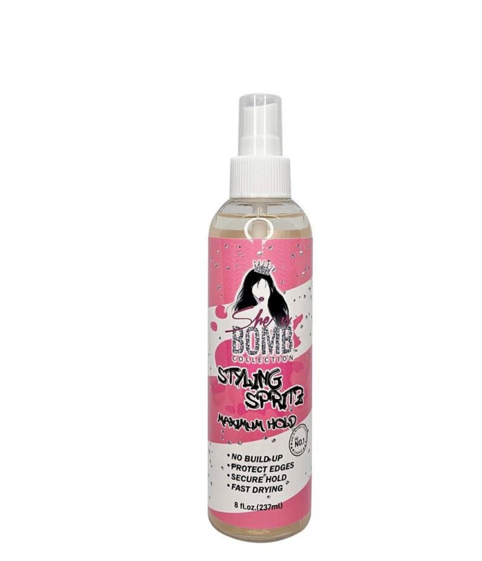 She Is Bomb Styling Spritz Maximum Hold 8 oz