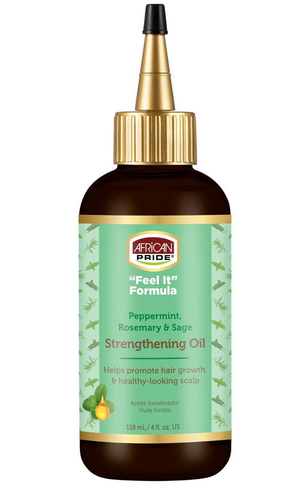 African Pride Feel It Formula Strengthening Oil Hair Treatment
- 4 fl oz