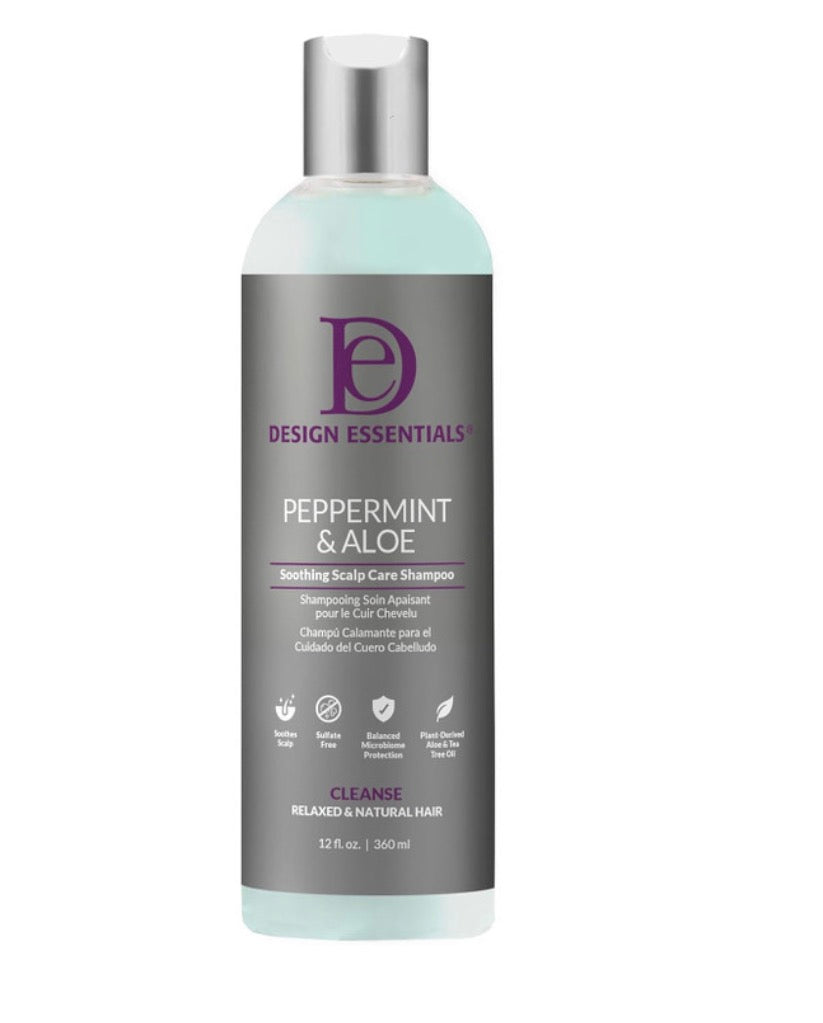 Design Essentials Peppermint & Aloe Shampoo (12oz)
