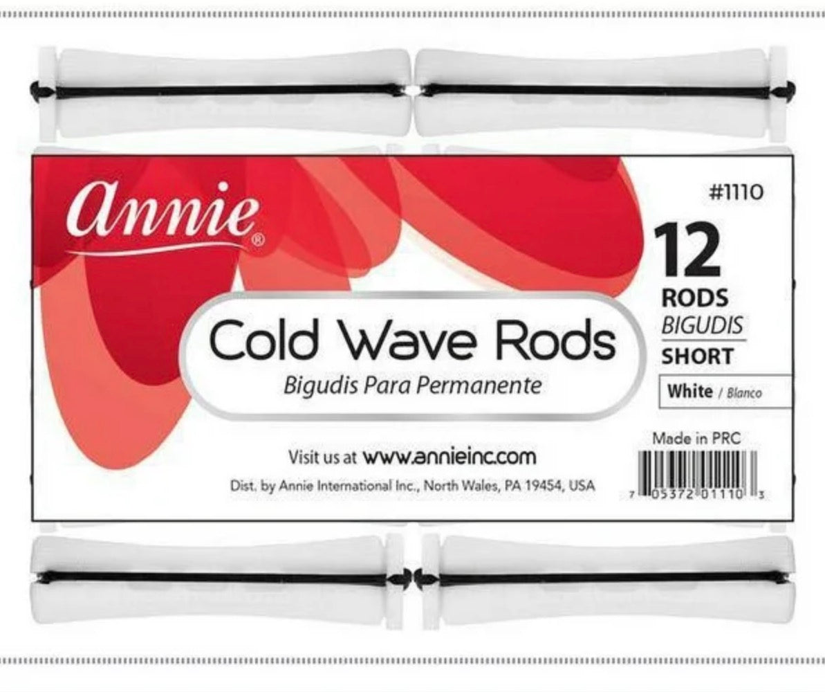 ANNIE COLD WAVE RODS 7/16" SHORT WHITE
