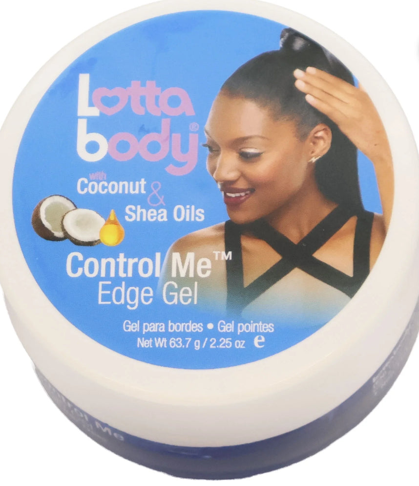 Lottabody Coconut Shea Oil Control Me Edge Gel, 2.25 Oz.