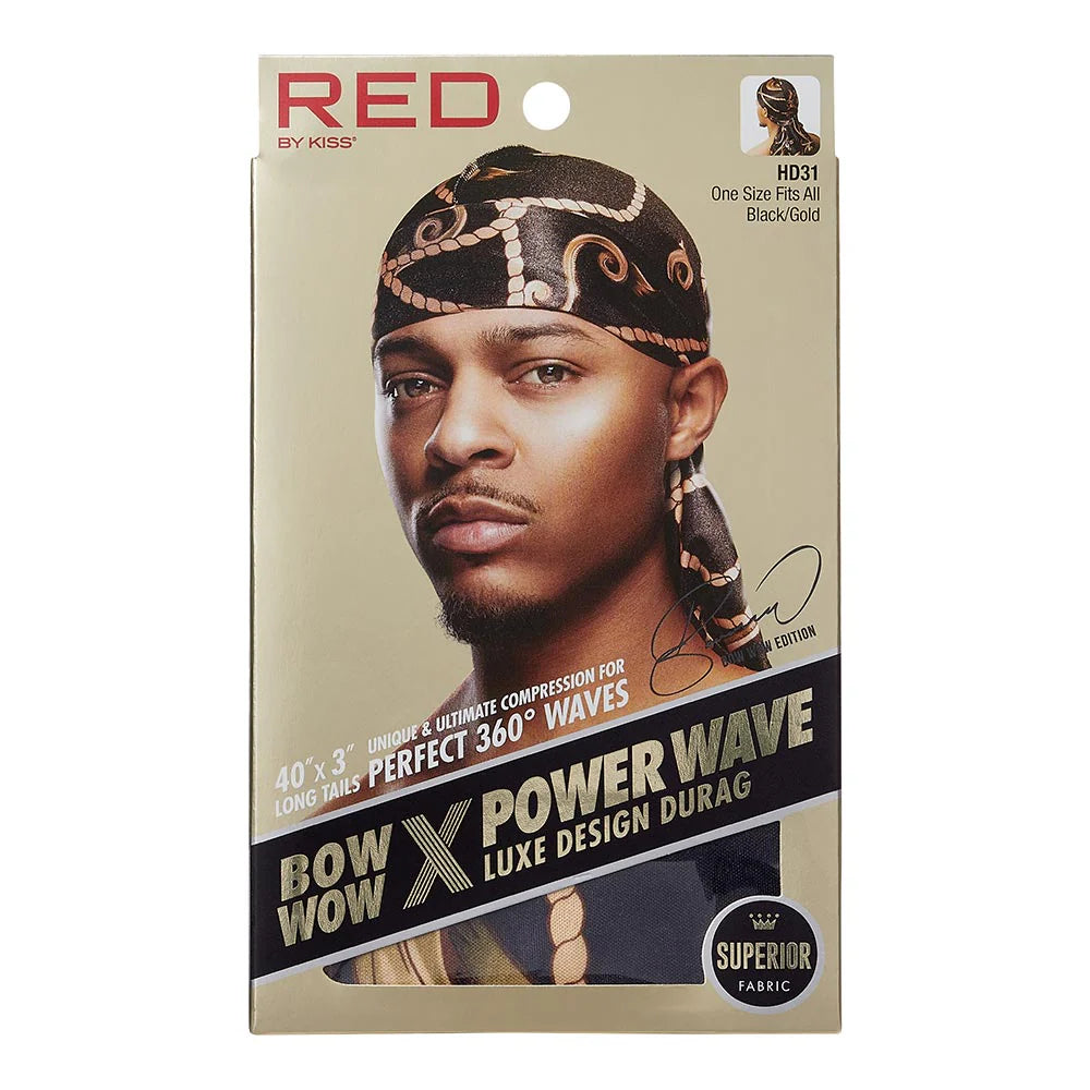 Red by Kiss Premium Bow Wow X Power Wave Luxe Design Durag