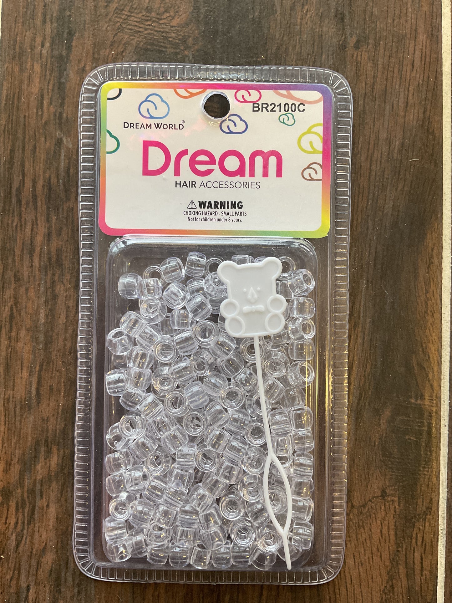 Dream clear hair beads