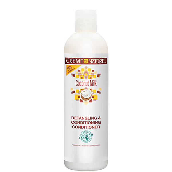 Cream of nature coconut milk detangling, and conditioning conditioner 12 oz