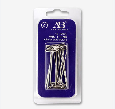 Ana Beauty Wig T pins 12 pack 2”