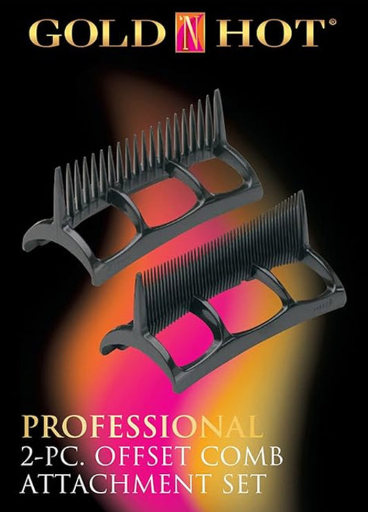 Gold N Hot Professional 2pc Offset Comb Attachment Set