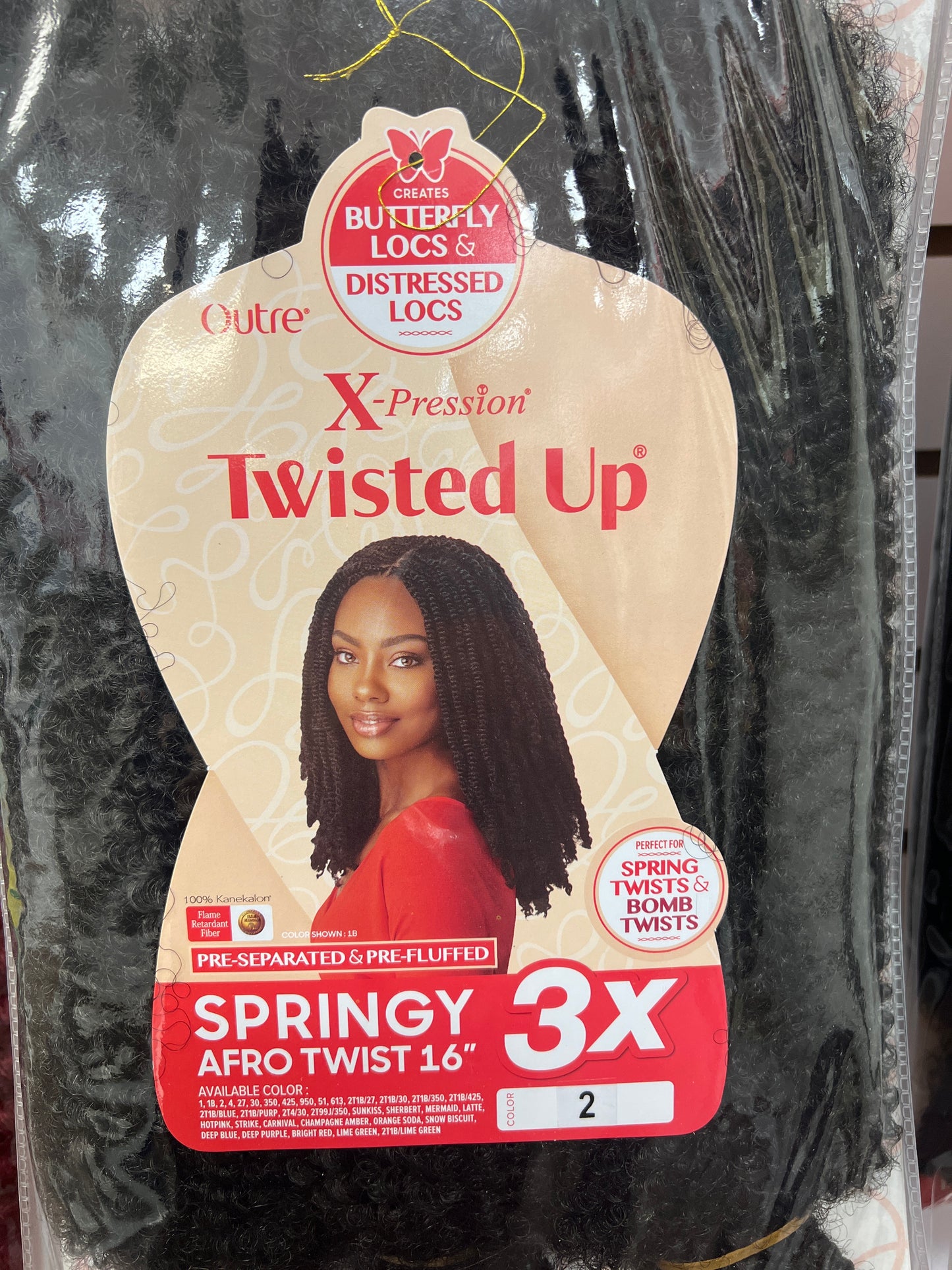 Crochet Braids X-Pression Twisted Up 3X Springy Afro Twist