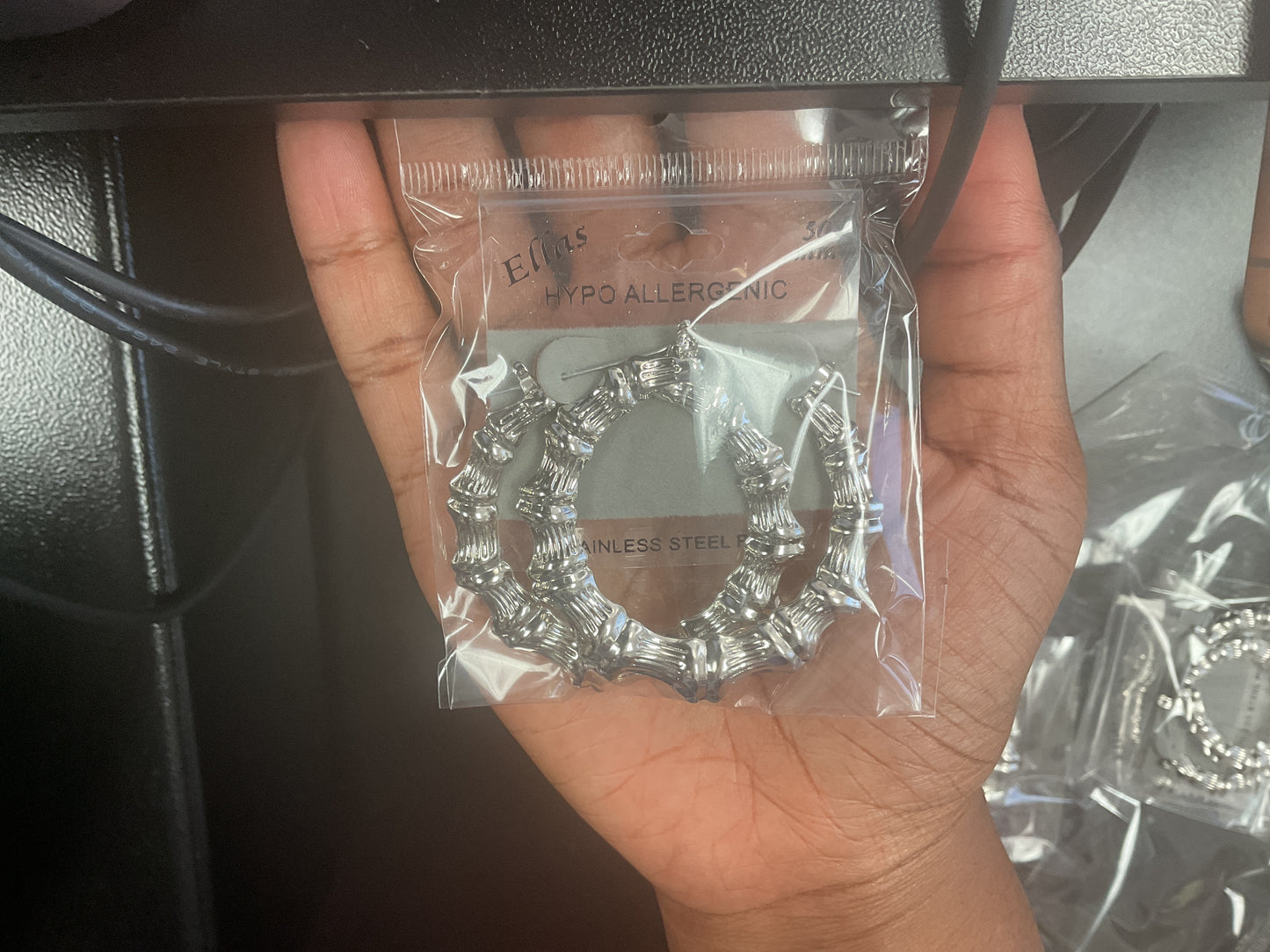 Ellas Hypo Allergenic 50mm hoop earrings