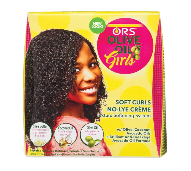 ORS Olive Oil Girls Soft Curls No-Lye Texture Softening System