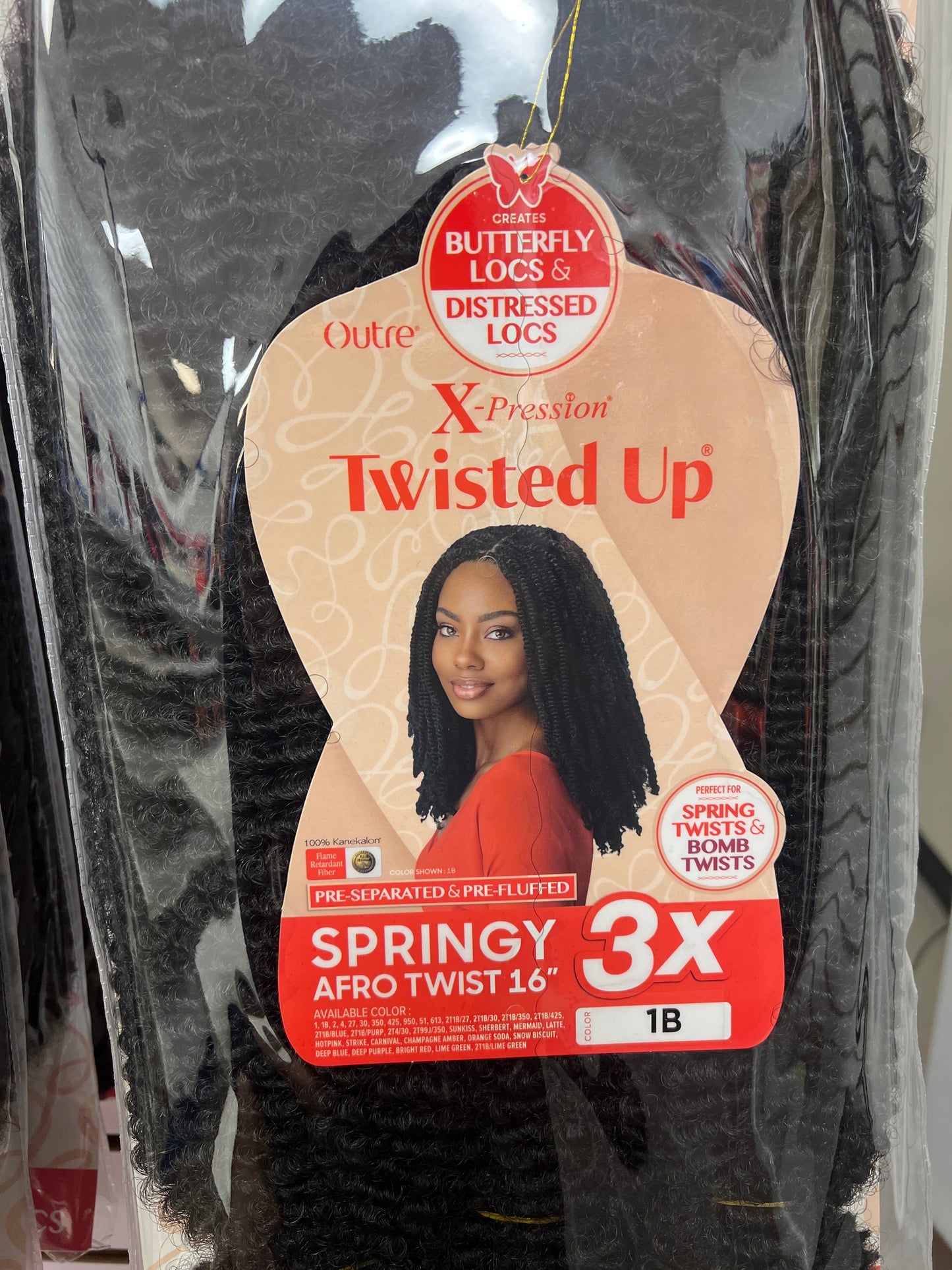 Crochet Braids X-Pression Twisted Up 3X Springy Afro Twist