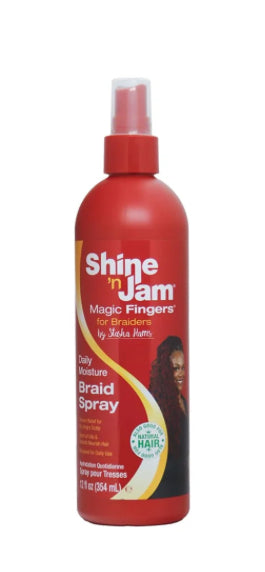 Shine n jam magic fingers daily moisture spray 12 oz