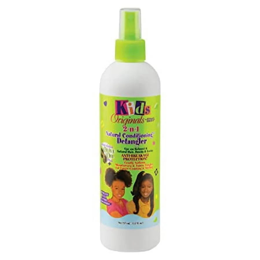 Kids originals by Africa’s best 2-n-1 natural conditioning detangler 12 ounce