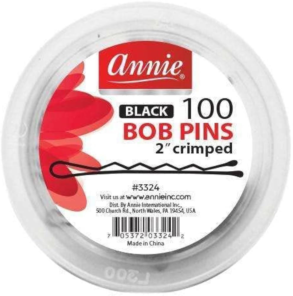 Annie 100 Bob Pins 2” Crimped