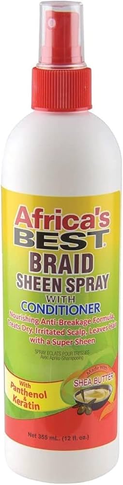 Africa’s Best braid sheen spray with conditioner 16 ounce