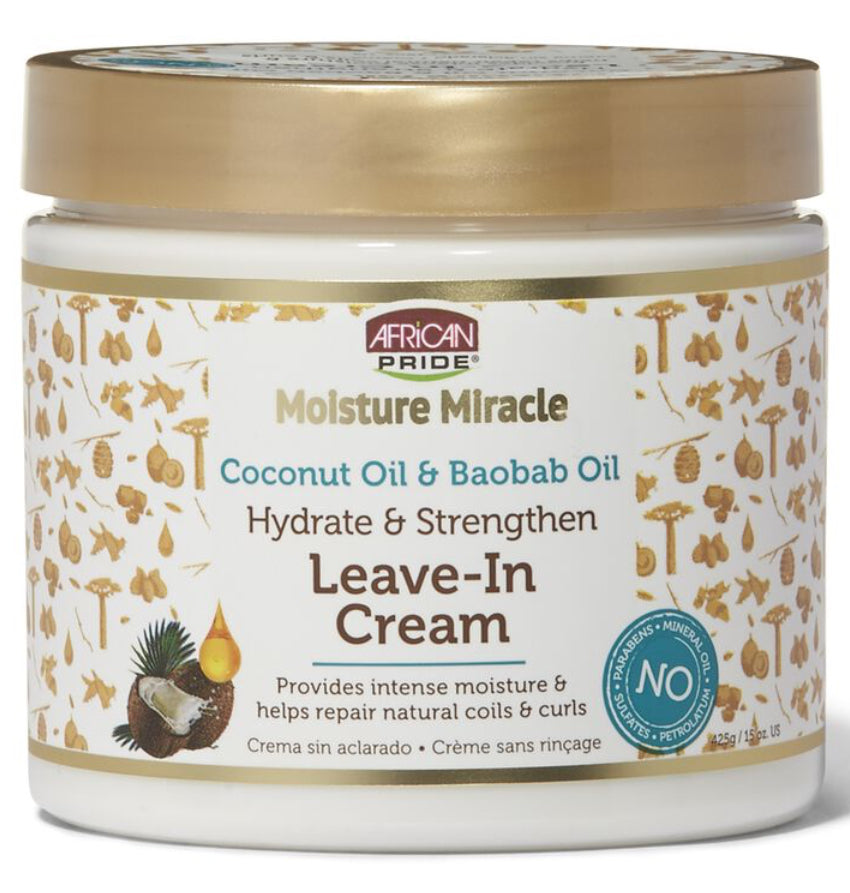 African Pride Coconut Oil & Baobab Oil Leave in Cream 15 oz