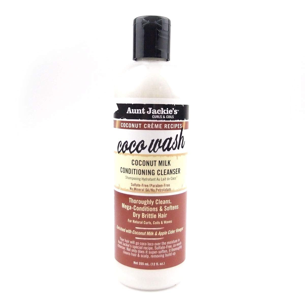 Aunt Jackie’s Coco wash coconut milk conditioning cleanser 12 ounces