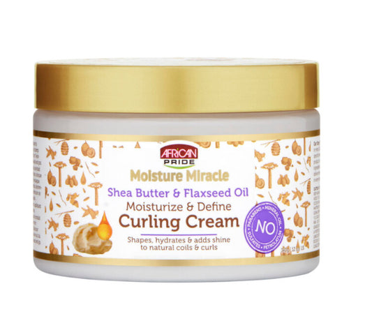 African Pride Shea Butter & Flaxseed Oil Curling Cream 12 oz