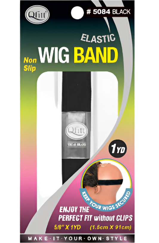 Qfitt Black Elastic Wig Band