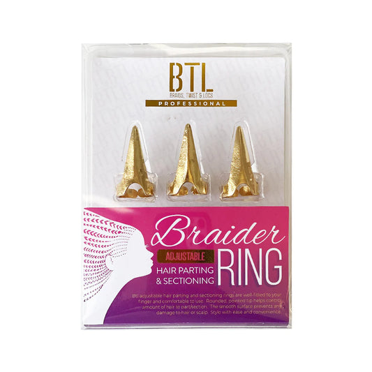 BTL gold braider ring adjustable 3pc