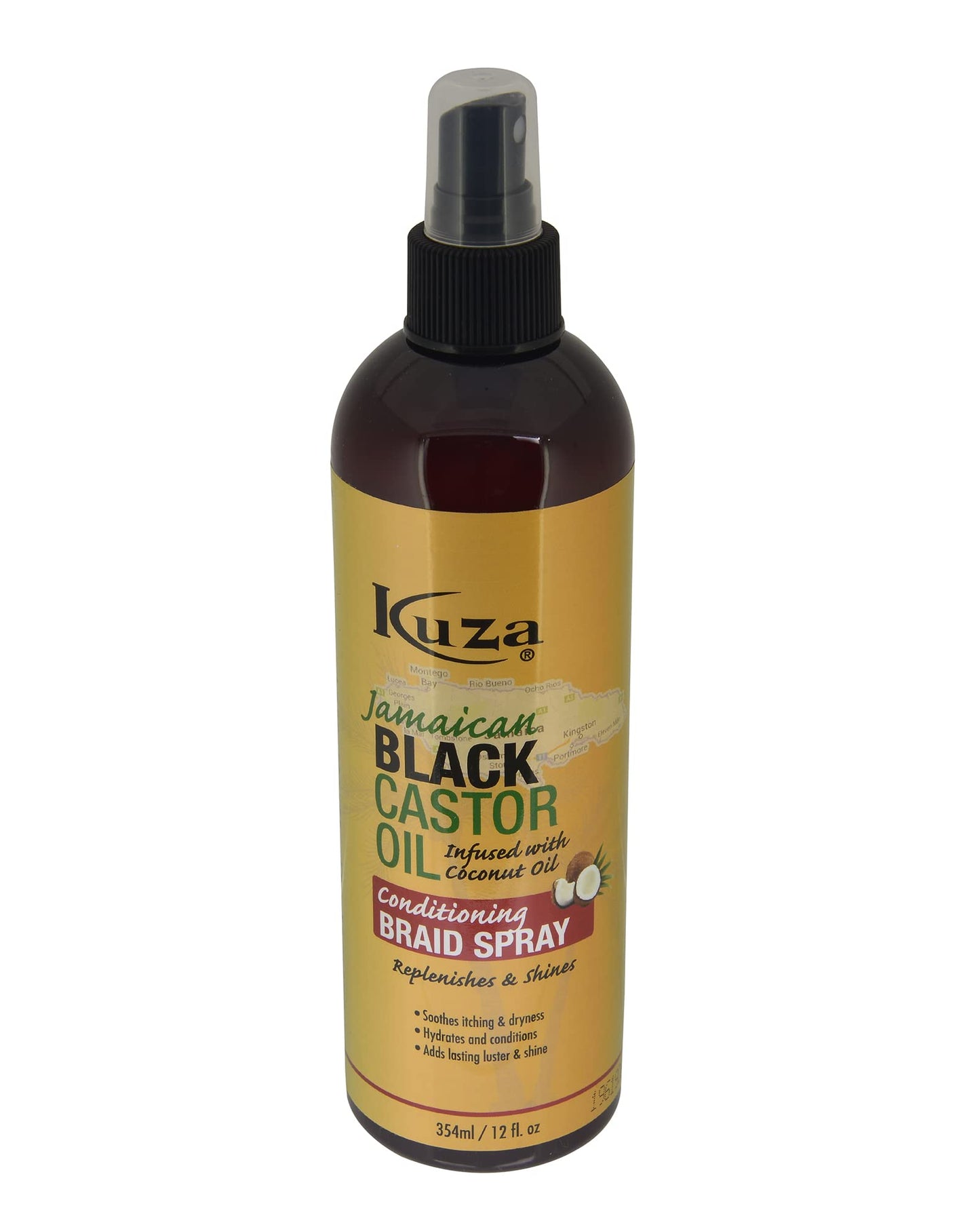 Kuza Jamaican black castor oil braid spray 12 ounces