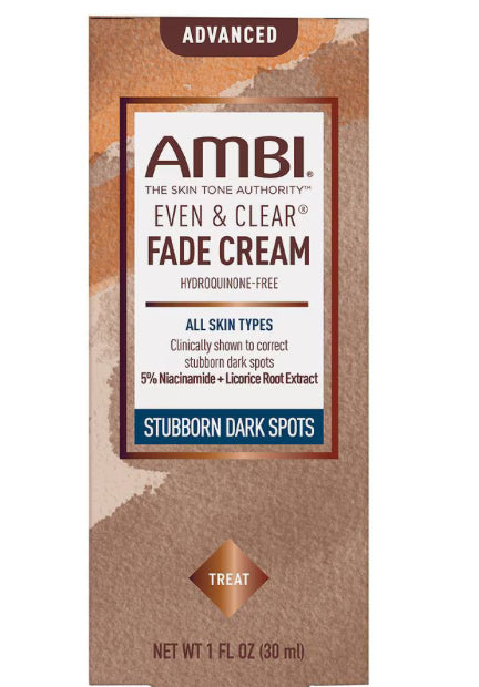 Ambi Even & Clear Fade Cream for All Skin Types, 1.0 fl oz