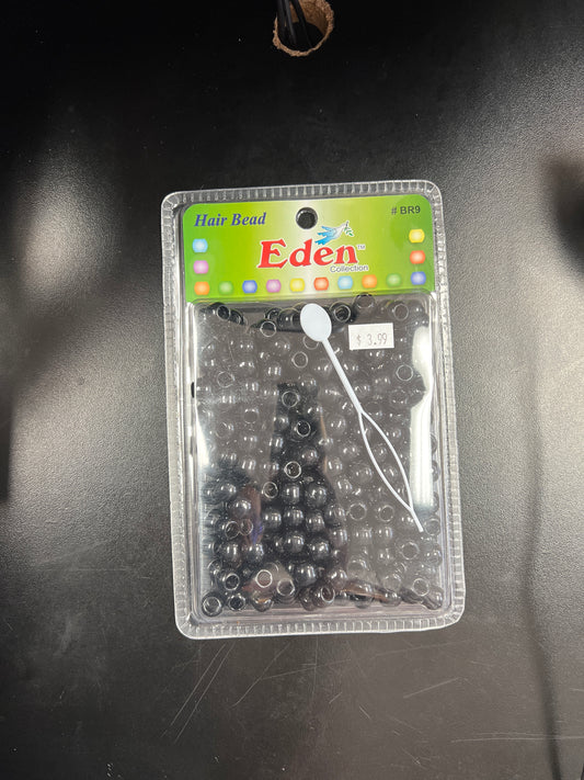 Eden medium black hair beads