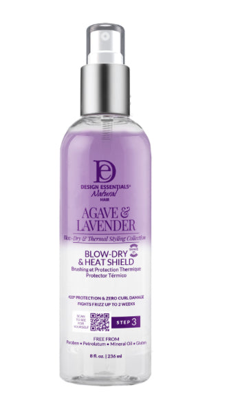 Design Essentials Agave & Lavender Blow-dry & Heat Shield 8 oz