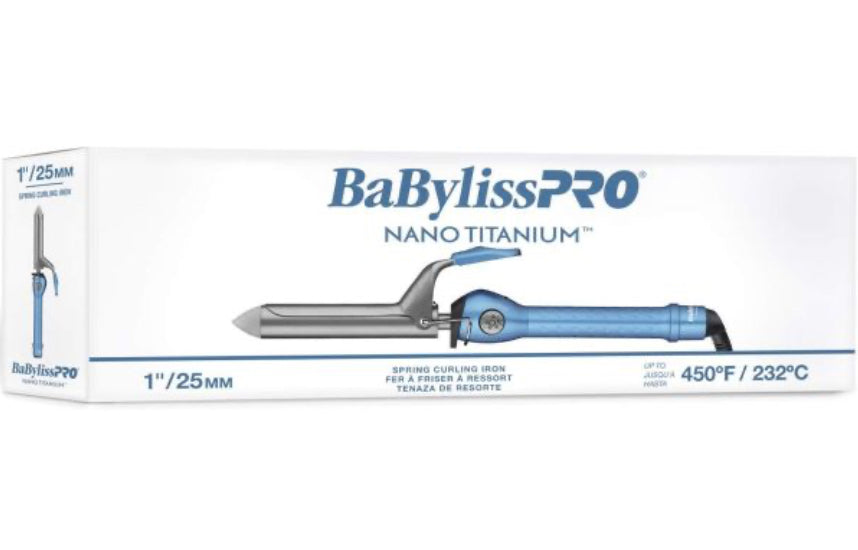 Babyliss Pro Nano Titanium 1” Spring Curling Iron