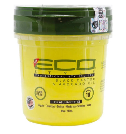 Eco Styling Gel Black Castor & Avocado Oil