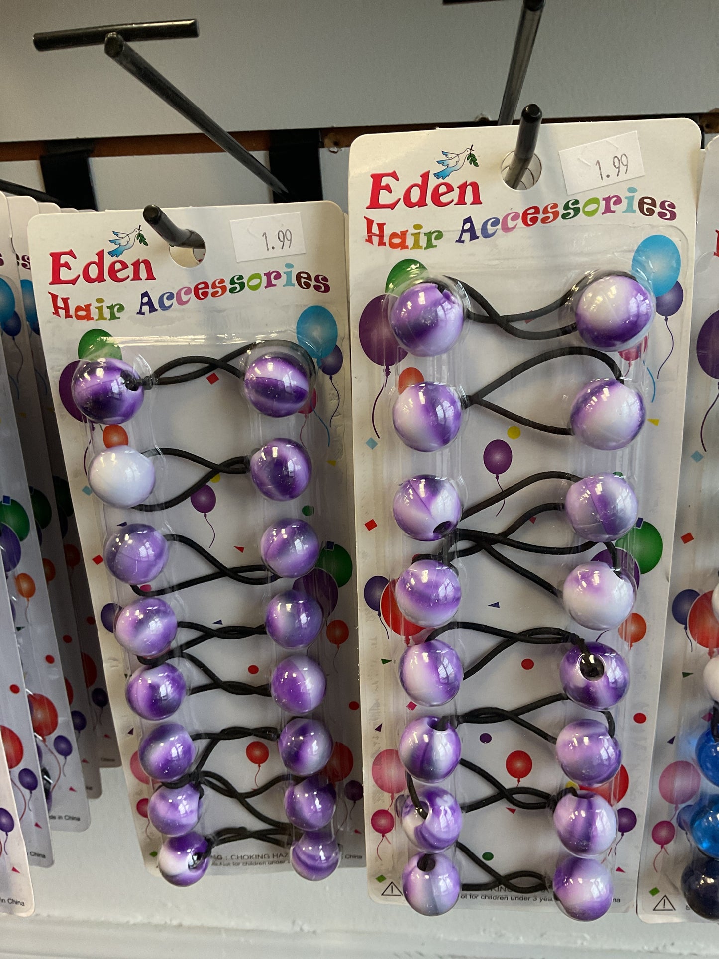 Eden tie-dye purple hair ballies￼