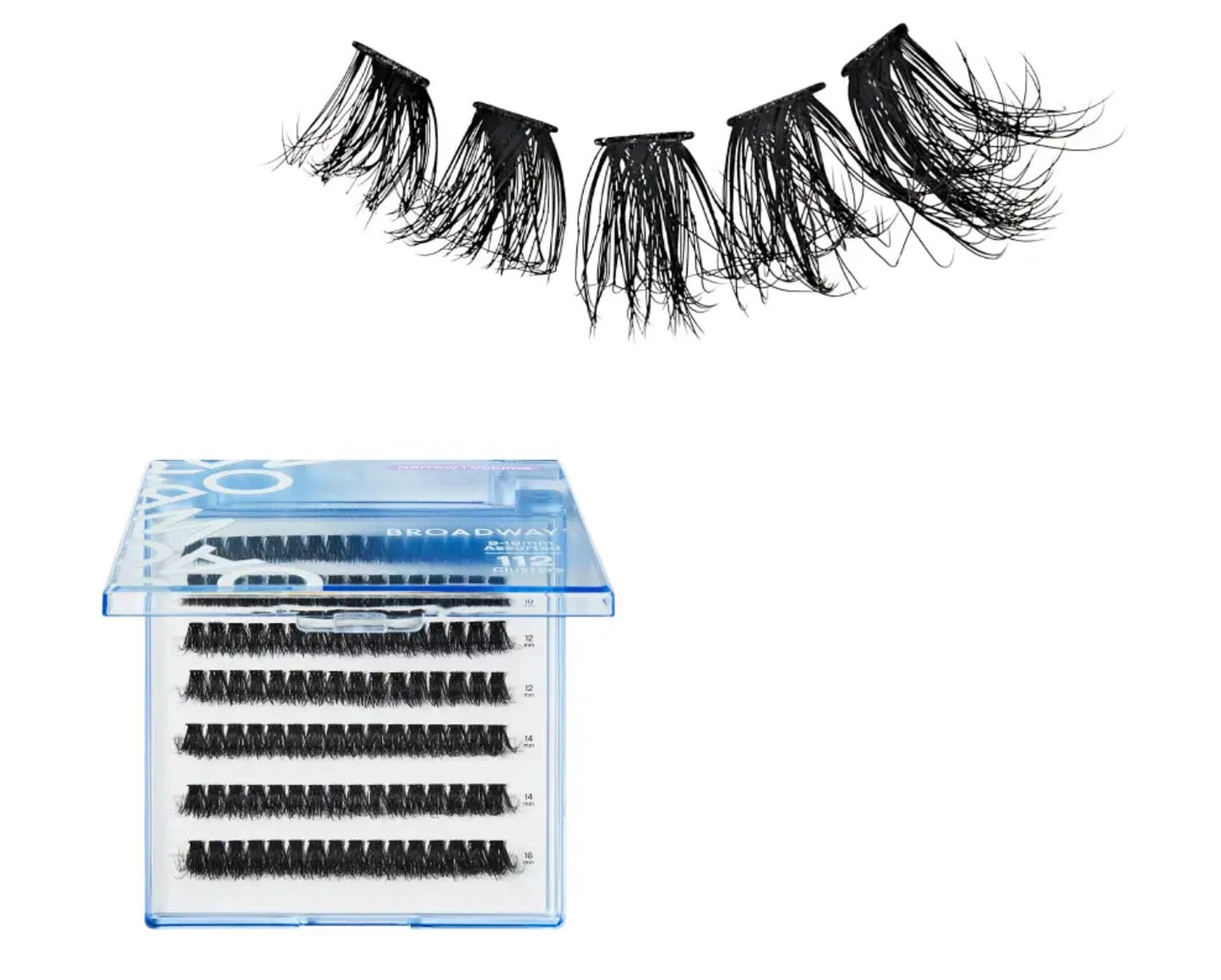 Broadway Volume DIY Cluster Lashes - Full, Fluffy Lash Extensions (112pcs)
Bold, voluminous, manga-inspired lash clusters DIY38
