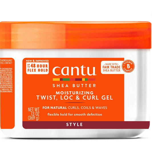 Cantu Shea Butter for Natural Hair Moisturizing Twist & Lock Gel 13 oz. Jar