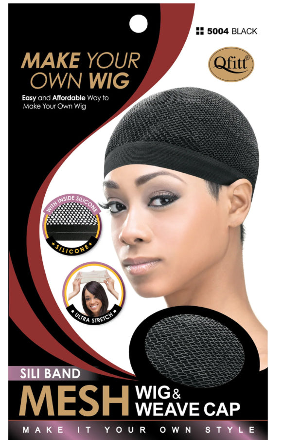 Qfit sili band mesh wig and weave cap