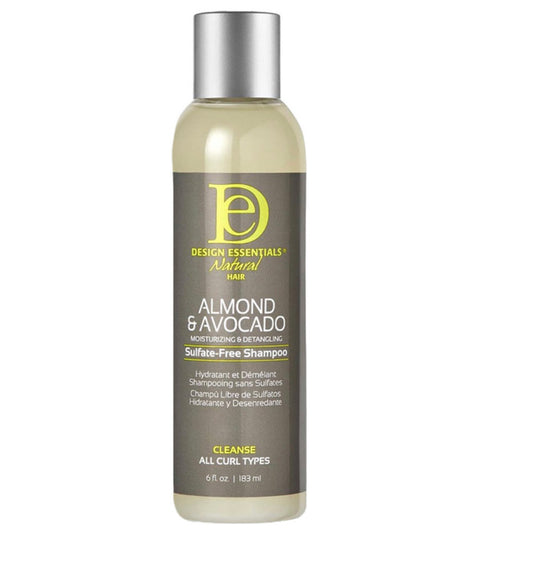 Design Essentials Almond & Avocado Detangling Sulfate Free Shampoo (6 oz)