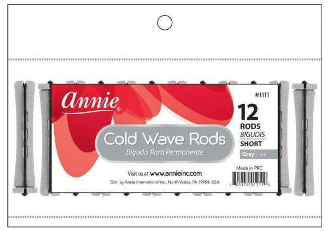 Annie Cold Wave Rod Short 12Ct Gray #1111
