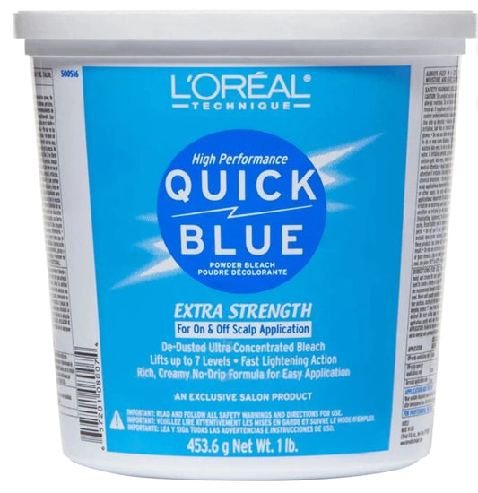 L’Oréal Technique Quick Blue Powder Bleach 1lb.