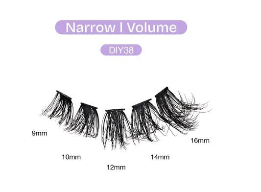 Broadway Volume DIY Cluster Lashes - Full, Fluffy Lash Extensions (112pcs)
Bold, voluminous, manga-inspired lash clusters DIY38