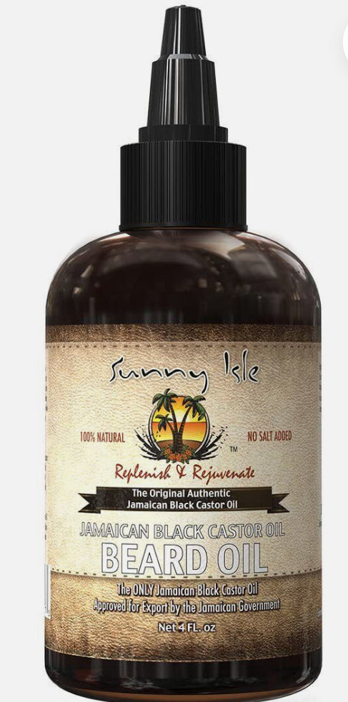 Sunny Isle Jamaican Black Castor Oil Beard Oil 4oz