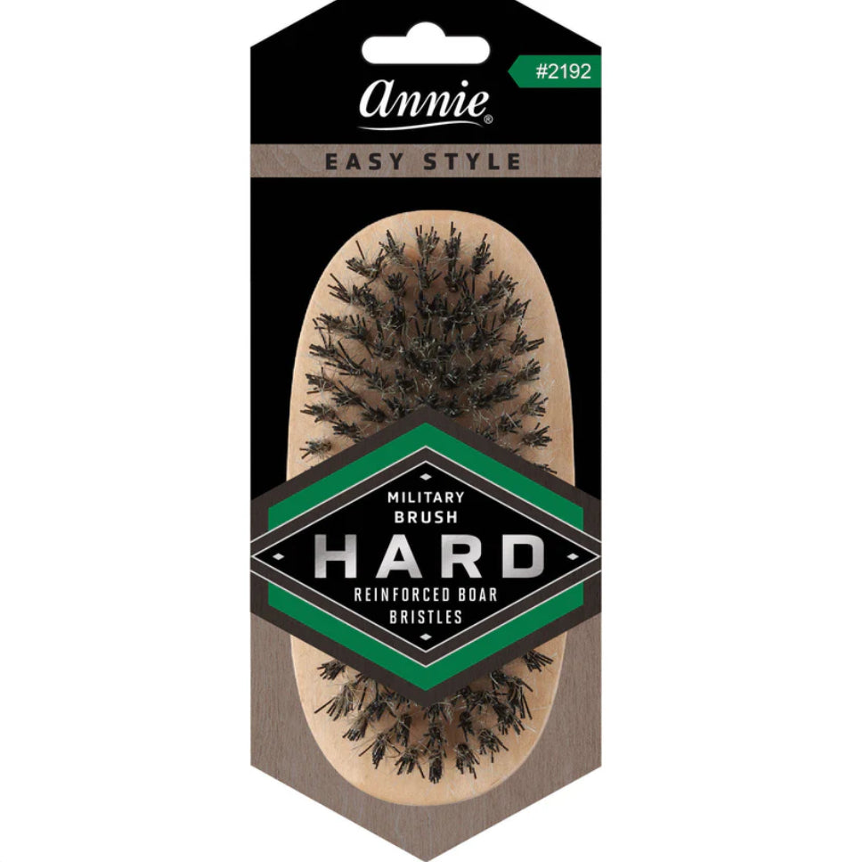 Annie Easy Style Hard Reinforced Boar Bristle Military Brush