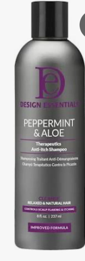Design Essentials Peppermint & Aloe Anti Itch Shampoo 8oz