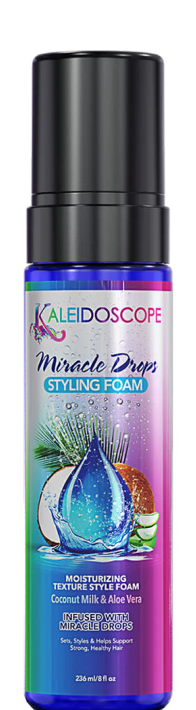 Kaleidoscope Miracle Drops Styling Foam - Moisturizing Texture Style Foam 8oz