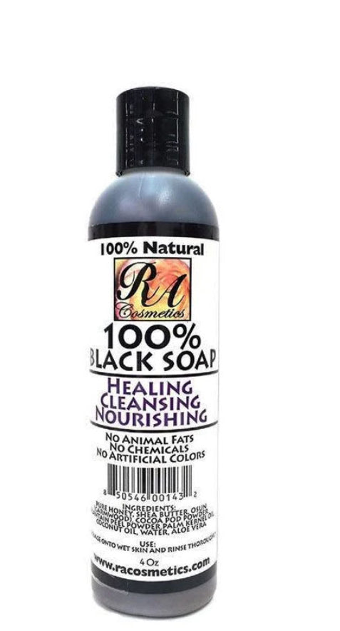 RA Cosmetics 100% Liquid Black Soap