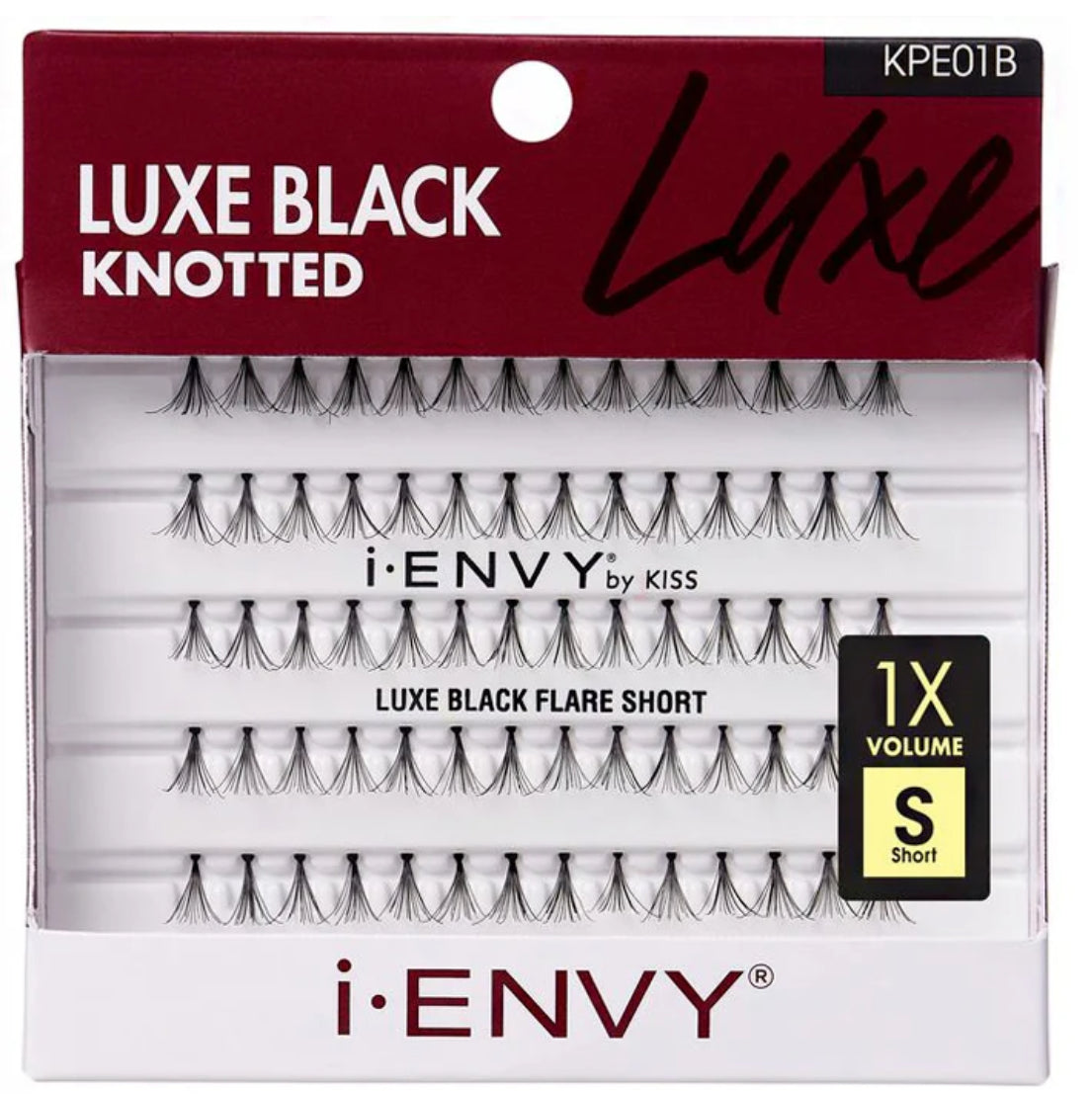 Kiss I-Envy KPE01B Luxe Black Knotted Individual Lashes