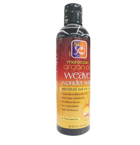 Salon Pro 30 Sec Moroccan Argan Oil Weave Wonder Wrap Moisturizes Hair And Scalp, 2 Oz