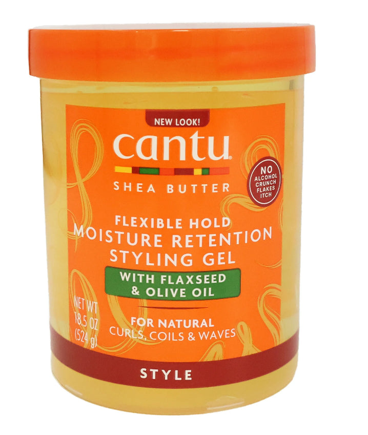 Cantu Shea Butter Styling Gel Flaxseed and Olive Oil, 18.5 Oz.