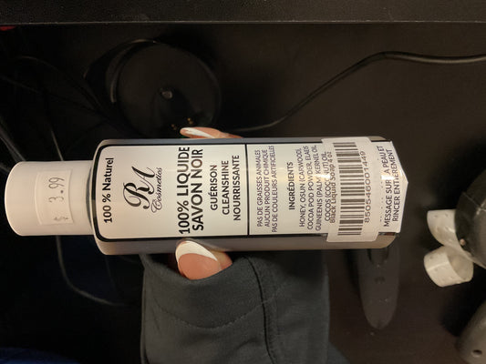 Black soap liquid 4 ounce