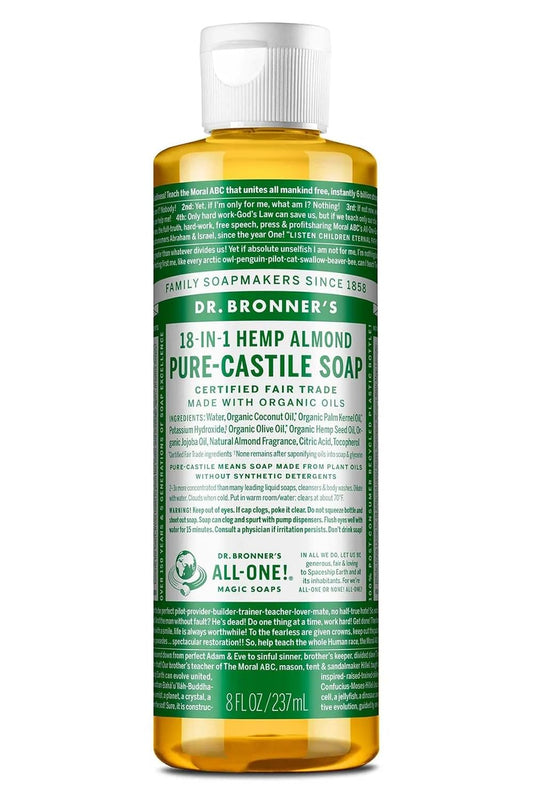 DR BRONNERS CASTILE LIQUID SOAP ALMOND 8oz